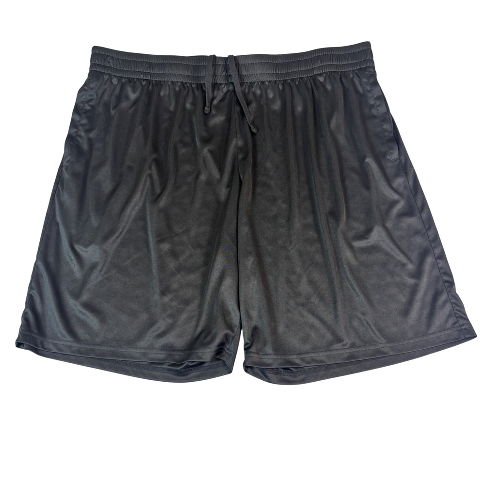 Mens 3XL Black Athletic Basketball Shorts Elastic Drawstring Waist Gym Active 3X